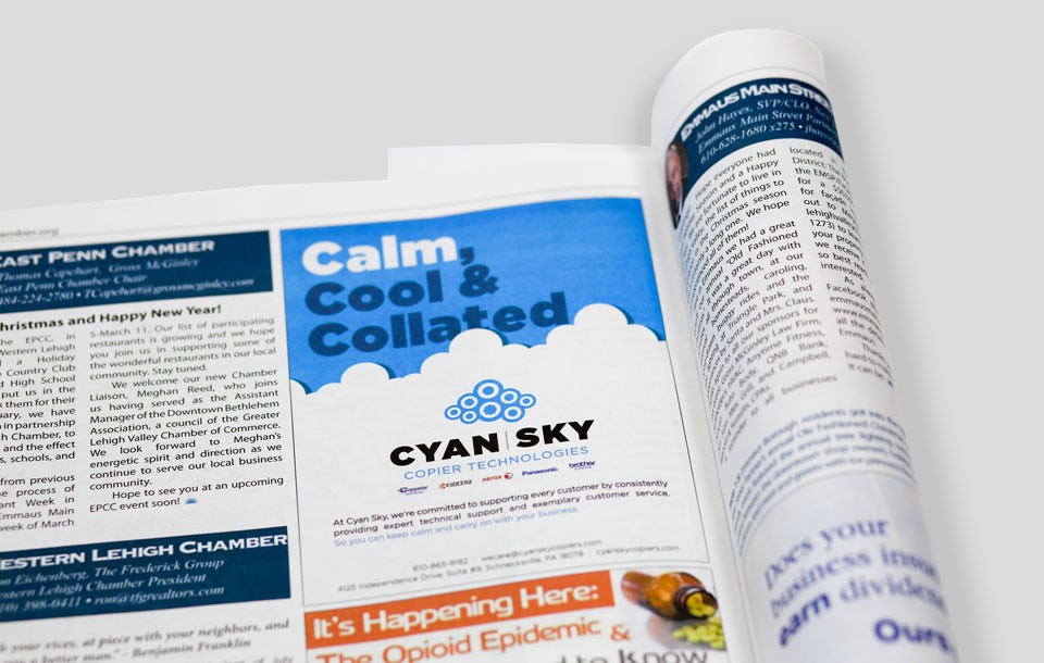 Cyan Sky Magazine Ad